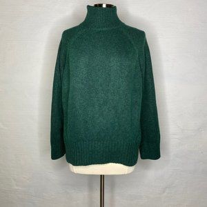 H&M sweater mock neck green size S
